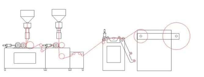 машина для соэкструзии воздушно-пузырчатой пленки