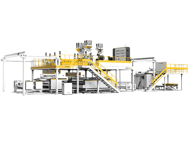машина для соэкструзии воздушно-пузырчатой пленки