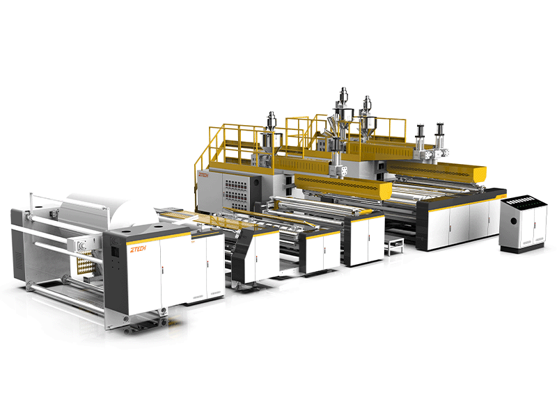 Машина для изготовления трехслойной воздушно-пузырчатой пленки
